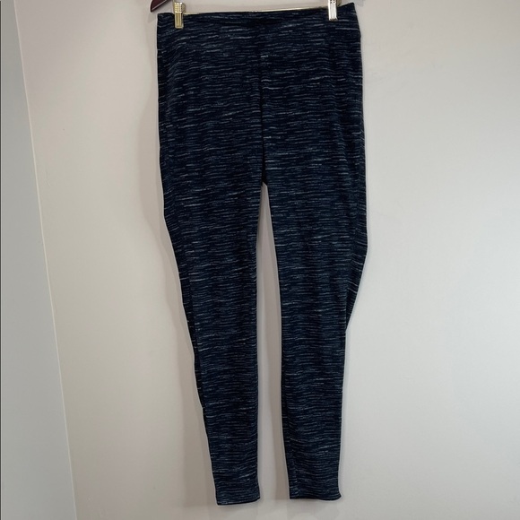 Columbia Glacial Fleece Printed Leggings Blue Space Dye Base Layer L - Picture 2 of 12